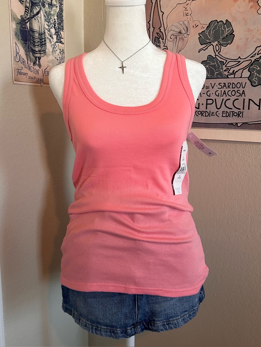 Time and Tru Pink Tank Top